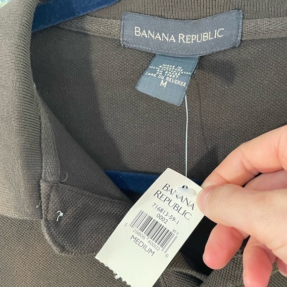 VINTAGE Men’s Banana Republic Olive Green Polo Size M - Picture 5 of 9